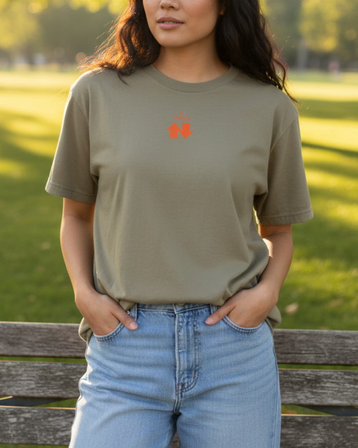 "Meekness Isn't Weakness" Premium Comfort Color Tee | Khaki