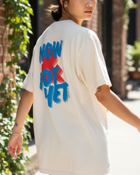 "Now & Not Yet" Premium Comfort Color Tee | Ivory