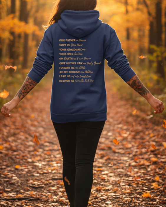 "Our Father" Hoodie | Navy