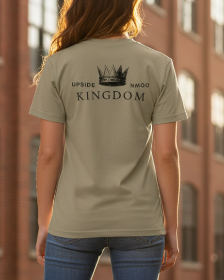 "Signature Crown" Premium Comfort Color Tee | Khaki